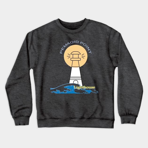 Pemaquid point lighthouse Crewneck Sweatshirt by TeeText